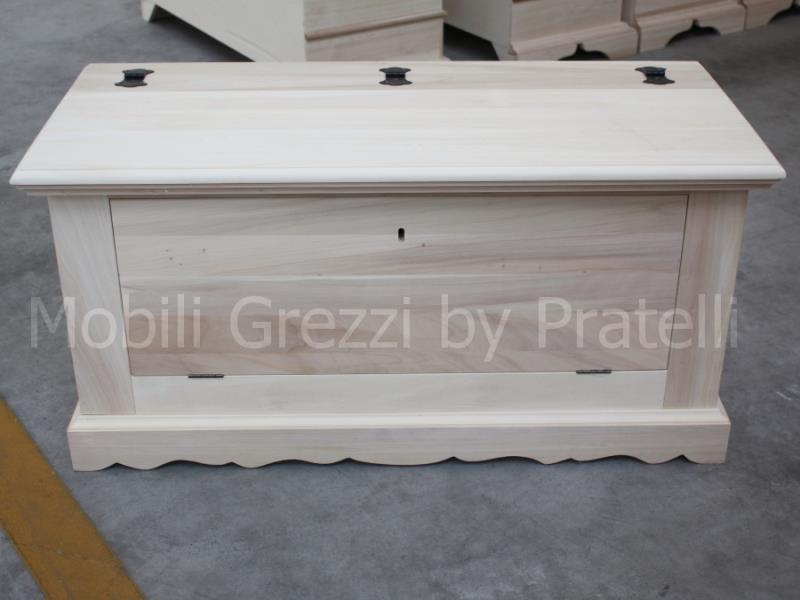 Cassapanche grezze e bauli , cassapanca grezza con ribalta Cassapanca scarpiera