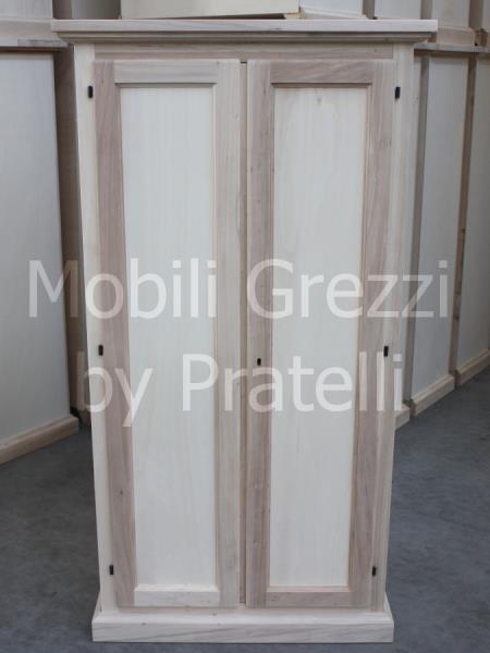 Armadi grezzi, armadietto portascope in legno grezzo Armadi portascopa