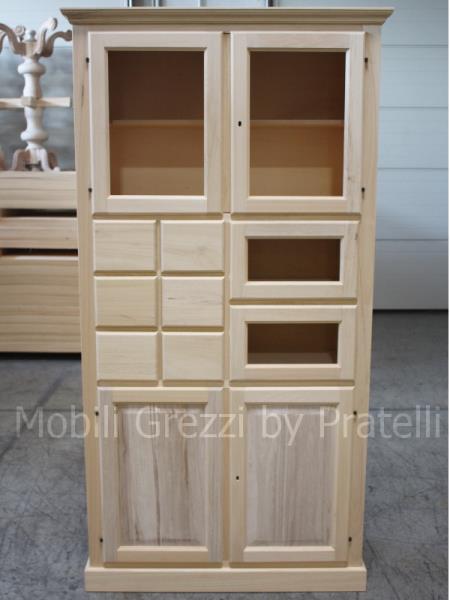 Dispense Grezze , Mobile Dispensa in Legno Grezzo